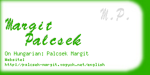 margit palcsek business card